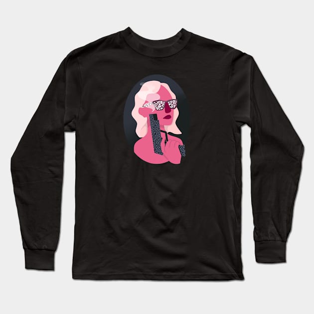 Femme Fatale Long Sleeve T-Shirt by Anna.Moore.Art